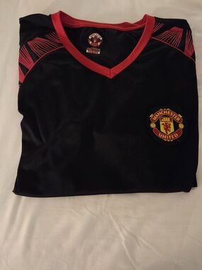 Manchester United Black & Red Soccer Jersey